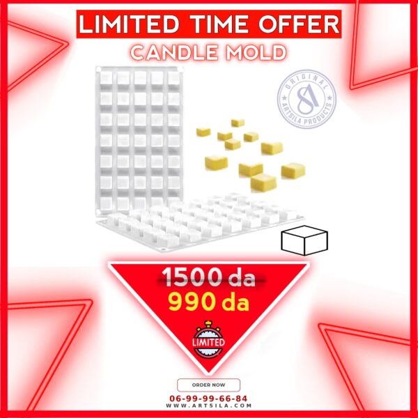 35 Cavities Square Shaped Wax Melts Mold