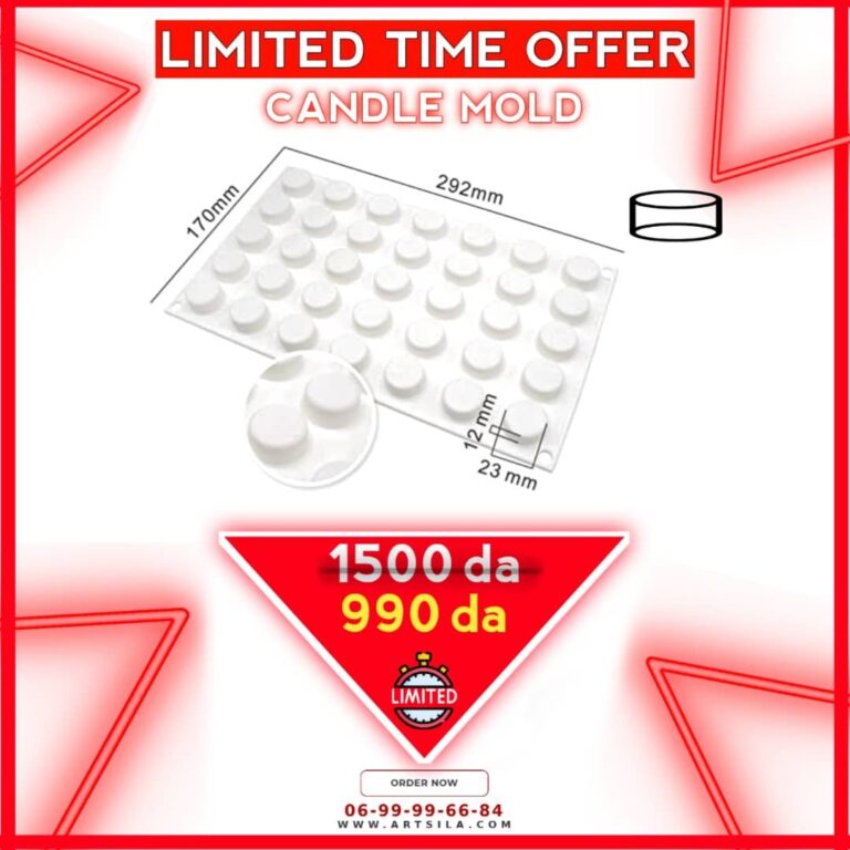 35 Cavities Rounded Shape Wax Melts Mold