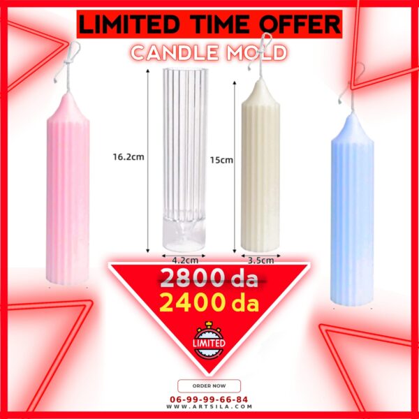 Classic Pointed Candle Acrylic Mold