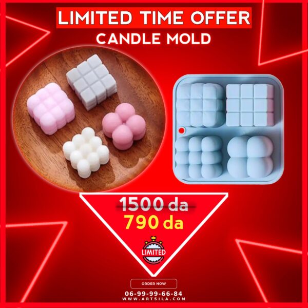 4 in 1 Bubble Candle Mold