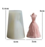 Princess Wedding Dress Candle mold - Image 2