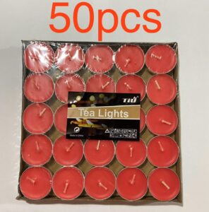 50pcs Tea Light Candles - Image 5