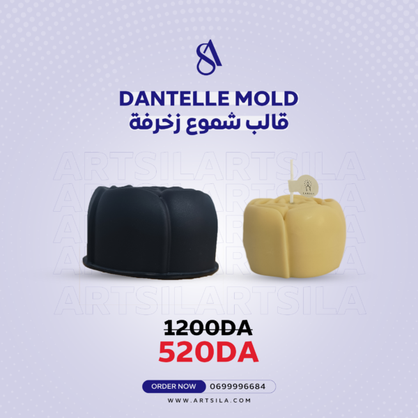 Unique Rose Design Candle Mold