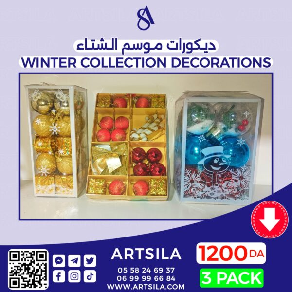 3pack Winter Collection Decorations