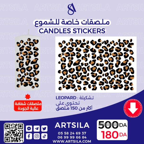 LEOPARD Transparent Stickers
