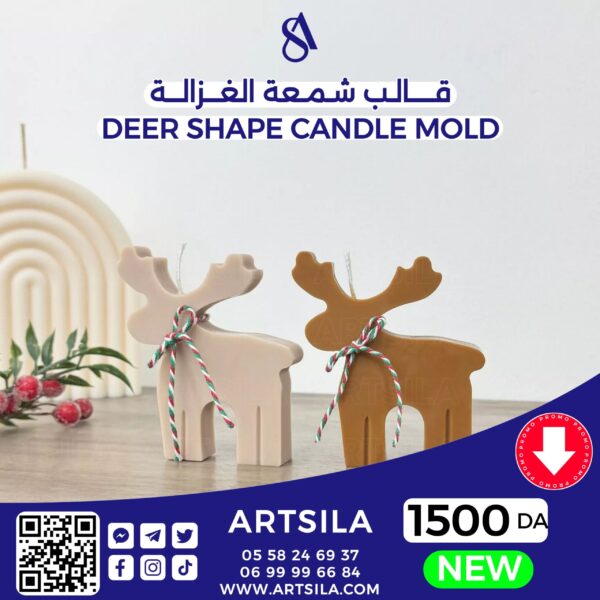 Deer shape candle mold