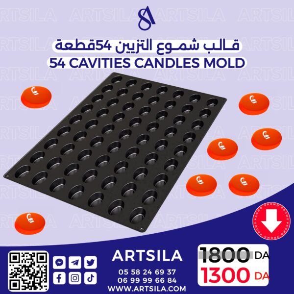 54 CAVITIES CANDLES MOLD