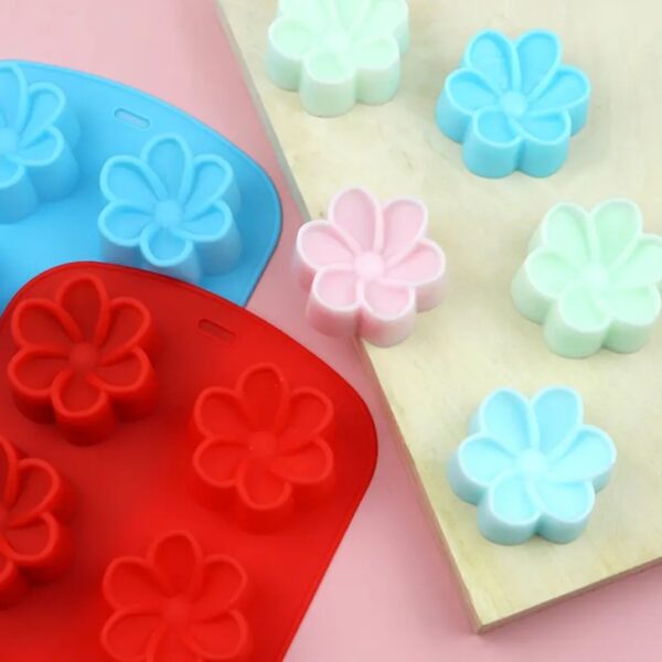 6 قوالب سيليكون زهور جاردينيا