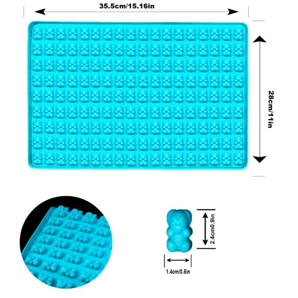 Medium Gummy Bear Mold – 162 Cavities