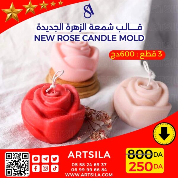 NEW ROSE CANDLE MOLD