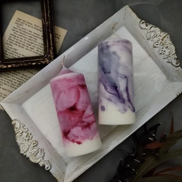 Silicone pillar candle 17.5 cm × 6 cm