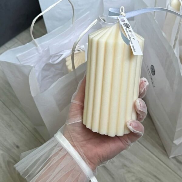 Silicone stripe Pillar Candle Mold