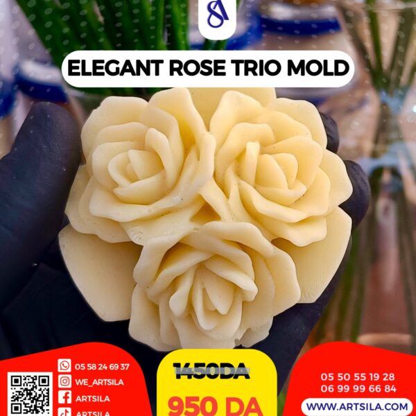 ELEGANT ROSE TRIO MOLD