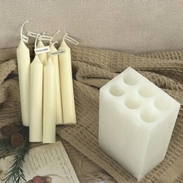 6-Cavity Long Taper Candle Mold