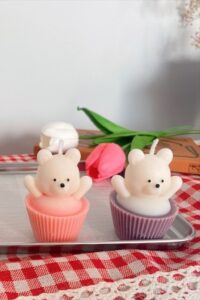 TEDDY CUPCAKE CANDLE MOLD - Image 3
