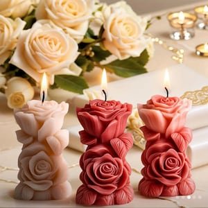 ROSETTE PILLAR CANDLE MOLD