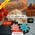 10 قوالب سيليكون ندفة الثلج