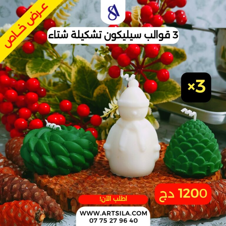 3 قوالب سيليكون تشكيلة شتاء