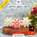 3 قوالب سيليكون ندفة الثلج