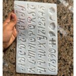 قالب حروف سيليكيون للريزين