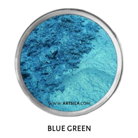 10g natural mica colors - Blue Green